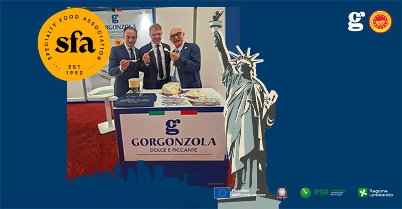 GORGONZOLA BOB OP HET SUMMER FANCY FOOD IN NEW YORK